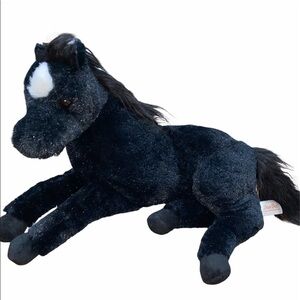 Dandee black horse plush